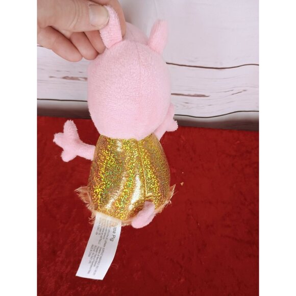 ABD Limited Peppa Pig Gold Dress Plush Stuffed Toy 2022 7 Inches - Picture 2 of 5